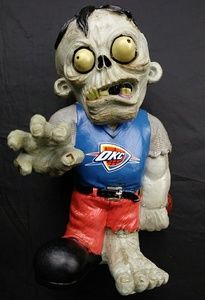 OKC THUNDER OKLAHOMA CITY NBA RESIN ZOMBIE GNOME